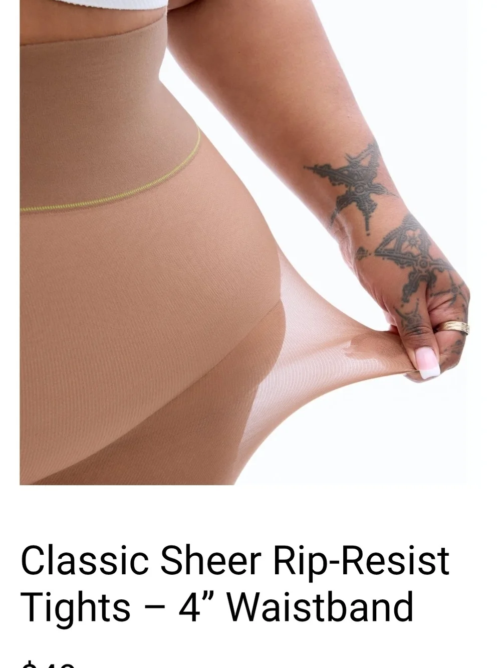 Sheertex Classic Sheer Rip-Resist Tights in Mocha